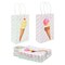 Ice Cream Birthday Party Favor Gift Bags with Handles (9 x 5.5 x 3.15 in, 24 Pack)